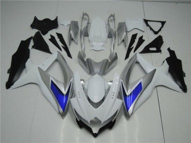 Blanc Argent Bleu Carénage GSXR 600 / 750 K8 08-10