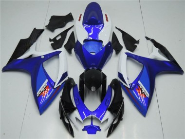 Blanc Bleu Carénage GSXR 600 / 750 K6 06-07