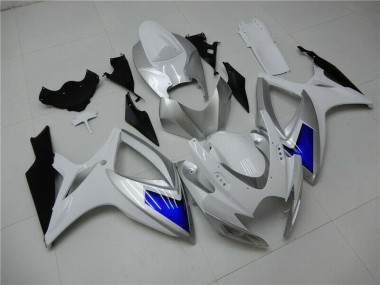 Blanc Bleu Carénages GSXR 600 / 750 K6 06-07
