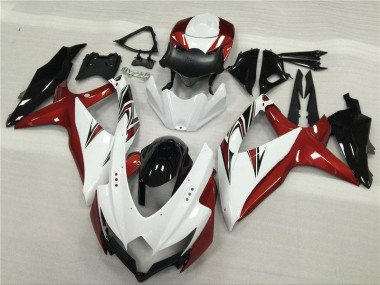 Blanc Rouge Noir Carénage GSXR 600 / 750 K8 08-10