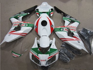 Blanc Vert Rouge Castrol Carénage CBR 1000 RR 06-07