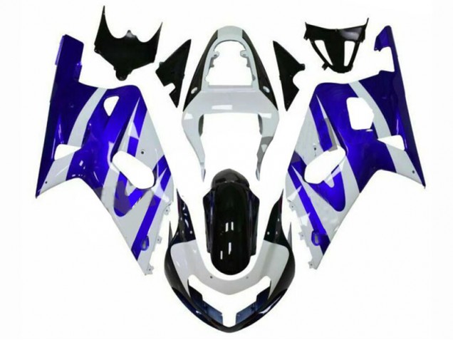 Bleu Blanc Carénage GSXR 600 / 750 K1 K2 K3 01-03