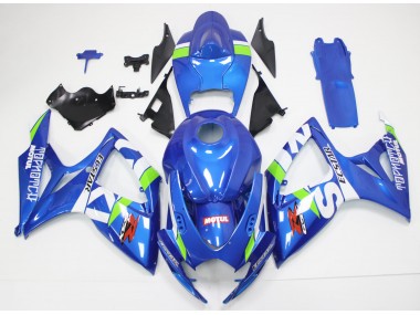 Bleu Blanc Kit Carénages Complet GSXR 600 / 750 K6 06-07