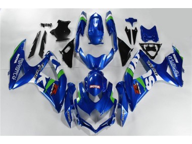 Bleu Blanc Vert Carénage GSXR 600 / 750 K8 08-10