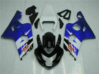 Bleu Noir Kit Carénages Complet GSXR 600 / 750 K4 04-05