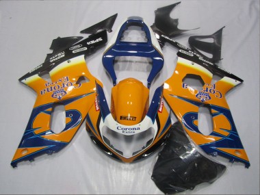 Bleu Orange Corona Extra Carénage GSXR 600 K1 K2 K3 01-03