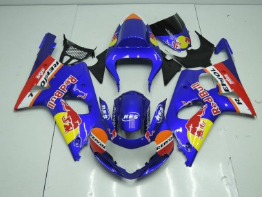 Bleu Red Bull Carénage GSXR 1000 K1 00-02