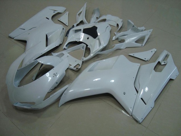 Brillant Blanc Carénage Ducati 848 1098 1198 07-14