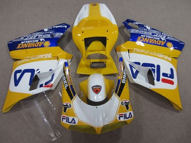 Jaune Blanc Fila Carénage Ducati 748 93-05