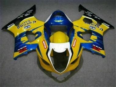 Jaune Bleu Carénage GSXR 1000 K3 03-04