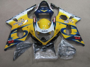 Jaune Bleu Corona Extra Carénage GSXR 1000 K1 00-02