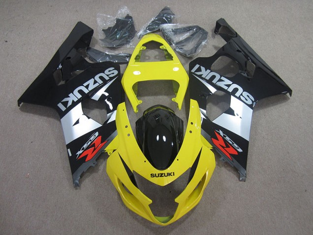 Jaune Noir Argent Carénage GSXR 750 K4 04-05