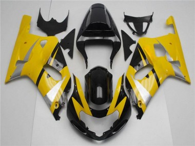 Jaune Noir Carénages GSXR 600 / 750 K1 K2 K3 01-03