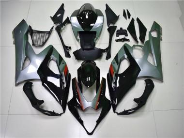 Noir Argent Carénage GSXR 1000 K5 05-06