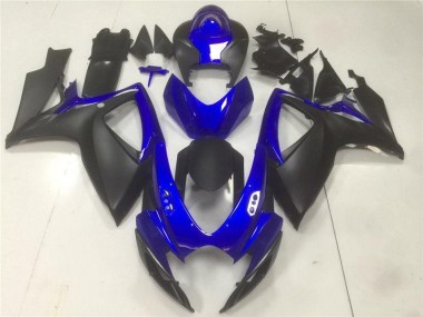 Noir Bleu Carénages GSXR 600 / 750 K6 06-07