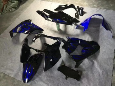 Noir Brillant Bleu Flamme Carénage ZX9R 00-01