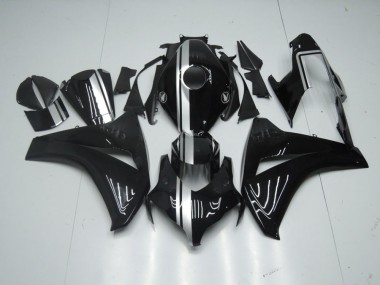 Noir Brillant avec Argent Bande Carénage CBR 1000 RR 08-11