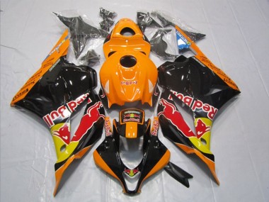 Noir Orange Red Bull Carénage CBR 600 RR 09-12