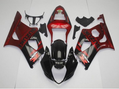 Noir Rouge Carénage GSXR 1000 K3 03-04