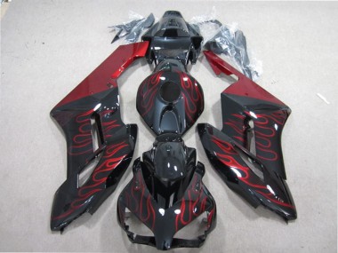 Noir Rouge Flamme Carénages CBR 1000 RR 04-05