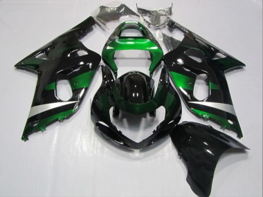 Noir Vert Carénages GSXR 600 K1 K2 K3 01-03