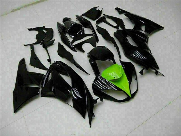 Noir Vert Kit Carénages Complet ZX6R 09-12