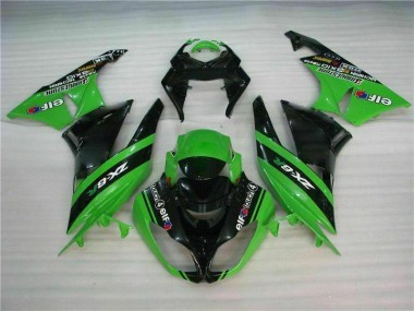 Noir Vert Kit Carénages ZX6R 09-12