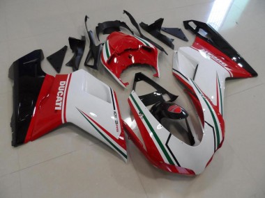 Rouge Blanc Carénages Ducati 848 1098 1198 07-14